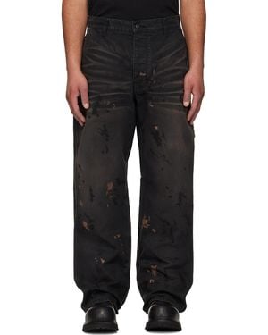 ALEXANDER DIGENOVA Underground Painter Trousers - Black