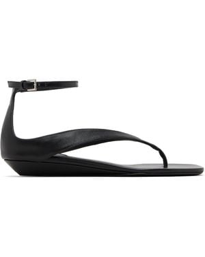 Loulou de Saison Zio Flip Flop Sandals - Black