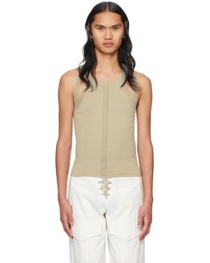 Dion Lee Débardeur ajusté taupe - Multicolore