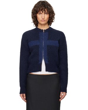 Paloma Wool Pull Cruz Bleu Marine À Glissière