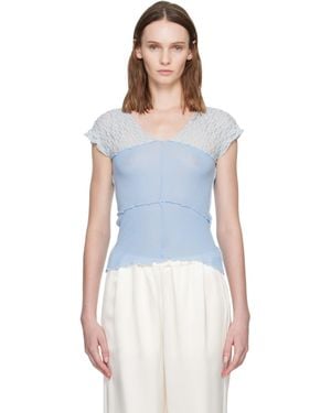 Baserange T-Shirt Nehru Bleu