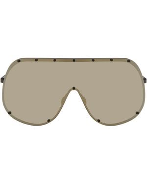 Rick Owens Temple Mask Sunglasses - Black