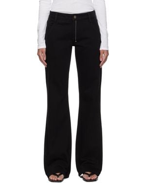 Fax Copy Express '000' Slim Flared Jeans - Black