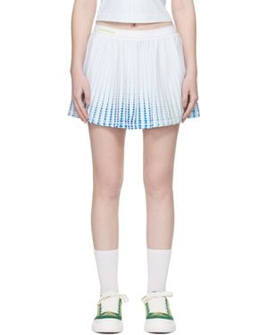 CASABLANCA Tennis Printed Racer Miniskirt - Blue