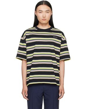 Marni Striped T-Shirt - Black