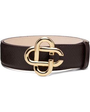 CASABLANCA Monogram Cc Belt - Brown