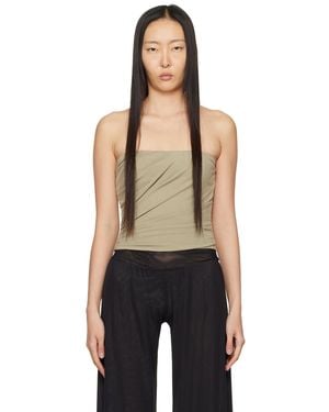Miaou Khaki Alisha Corset - Black