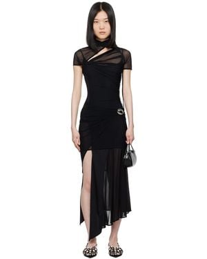 Coperni ブラック アシンメトリー ミディアムドレス ブラック | Lyst