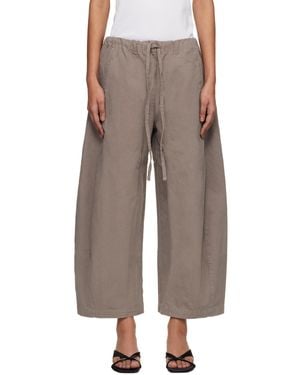 Entire studios Taupe Loft Trousers - Brown