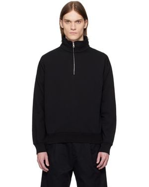 Reigning Champ Lightweight Terry Quarter Zip Vault Track Jacket - Black