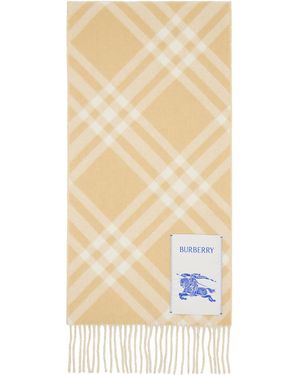 Burberry Écharpe En Cachemire À Carreaux - Neutre