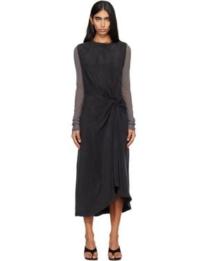 Studio Nicholson Delph Midi Dress - Black