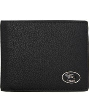 Burberry Knight Stamp Bifold Wallet - Black