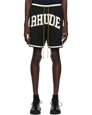 Rhude ブラック Collegiate バスケットボール ショーツ