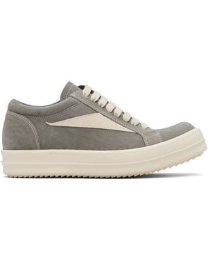 Rick Owens Khaki Temple Vintage Trainers - Black