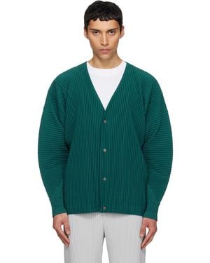 Homme Plissé Issey Miyake Colour Pleats 1 Cardigan - Green