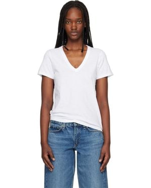 Rag & Bone 'The Slub Vee' T-Shirt - Black