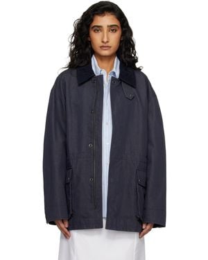 DUNST Cotton Chore Jacket - Blue