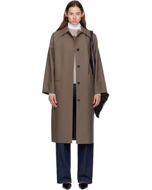 Kassl Taupe Original Below Rubber Coat - Black