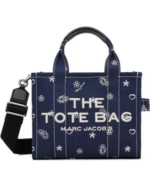 Marc Jacobs ネイビー 'The Bandana Canvas Small' トートバッグ - ブルー