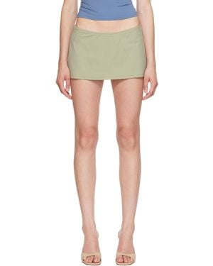 Fruity Booty Khaki Reef Swim Bloomer Miniskirt - Green