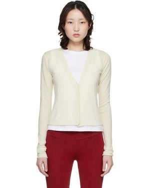 Skims Off- Featherweight Cashmere Cardigan - Red
