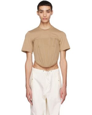 Dion Lee Corset T-Shirt - Green