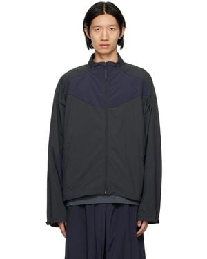 Reebok Grey Panelled Track Jacket - Blue