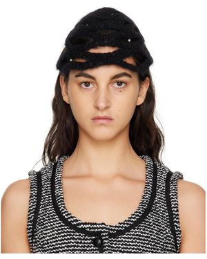 Rui Bonnet Noir En Mohair