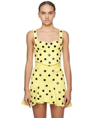 Area Polka Dot Top - Yellow