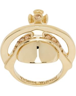 Vivienne Westwood Bague Dorée À Orbe - Métallisé