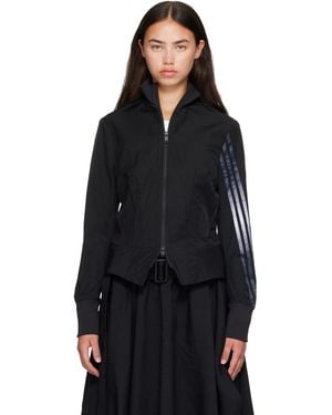 Y-3 Gradient 3-Stripes Nylon Track Jacket - Black