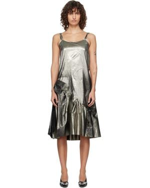 Maison Margiela Crinkled Midi Dress - Black
