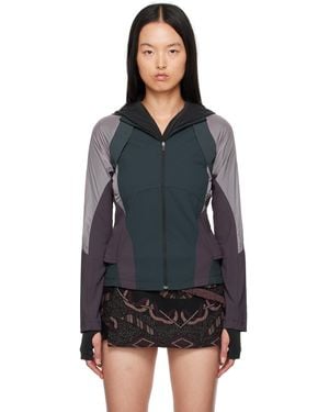 Hyein Seo Panelled Windbreaker Jacket - Black