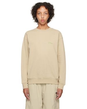Dime Embroidered Sweatshirt - Natural