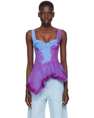 Marques'Almeida Pattern Tank Top - Purple