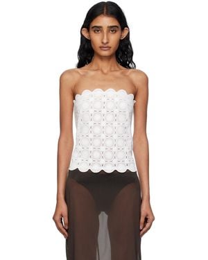 St. Agni Doily Top - White