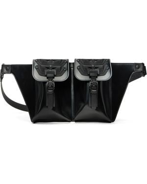 Innerraum Object U02 Double Pocket Crossbody Bag - Black