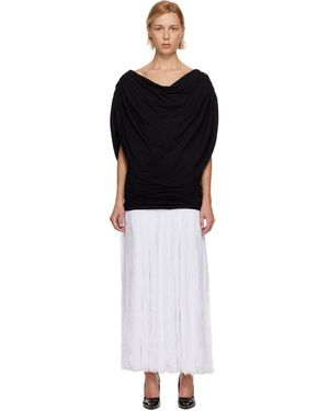 Nicklas Skovgaard Robe Longue Laura Noir Et Blanc