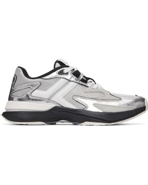 Lanvin Jla Crushed Metal Sneakers - Gray