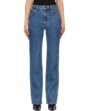 KHAITE Danielle Stretch Jeans - Blue