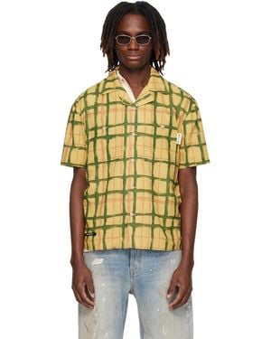 ANDERSSON BELL Rothko Open Collar Shirt - Orange