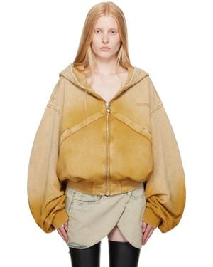The Attico Faded Hoodie - Natural