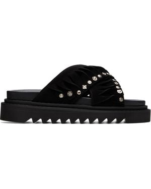 Toga Virilis Suede Sandals - Black