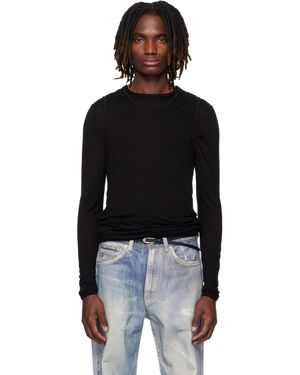 Carrera Doria Double Layer T-Shirt Set - Black