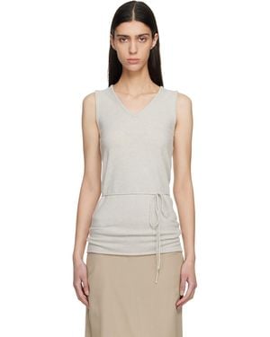LE17SEPTEMBRE Long Scoop Sleeveless Tank Top - Black