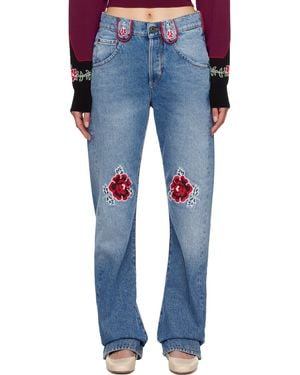 Molly Goddard Jean Cora Bleu