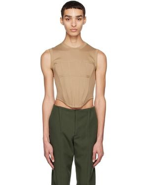 Dion Lee Corset Tank Top - Black
