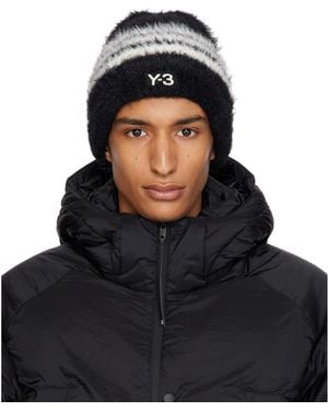 Y-3 Stripes Beanie - Black