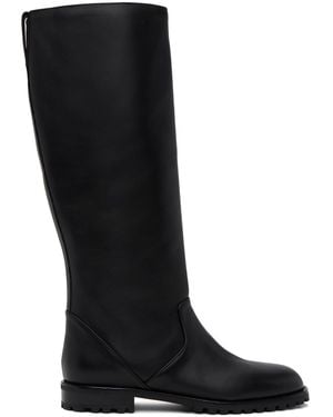 Manolo Blahnik Motosahi Tall Boots - Black